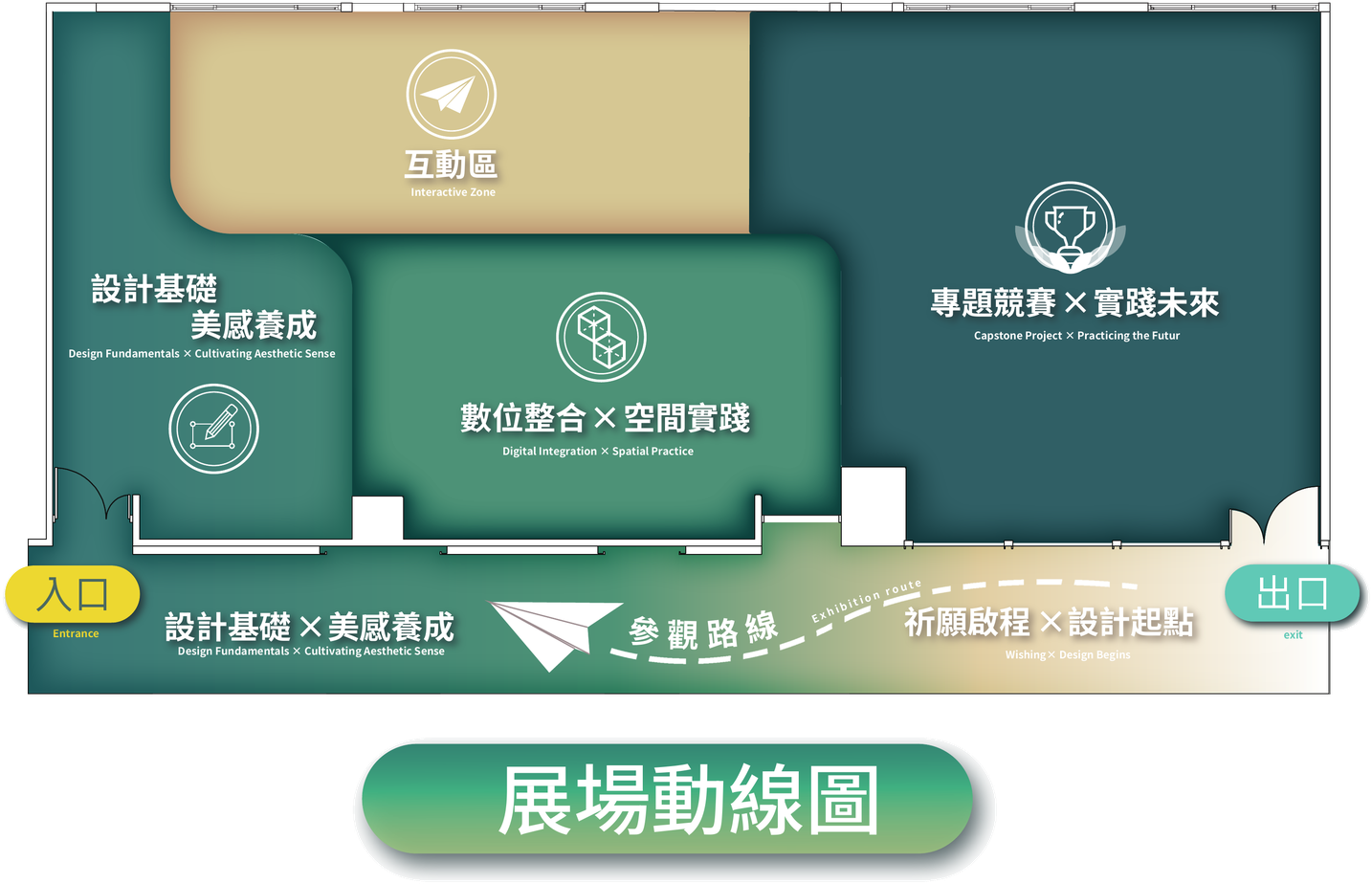築夢·室界 展場動線圖